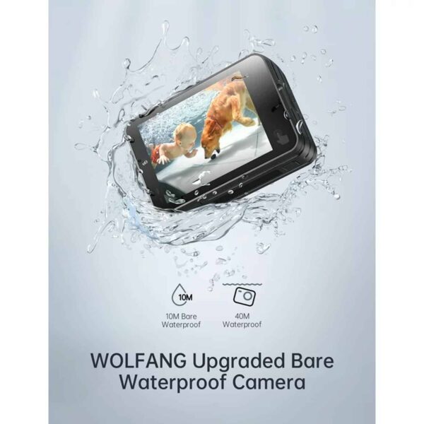 WOLFANG GA420 Action Camera 4K 60FPS 24MP - Imagen 3