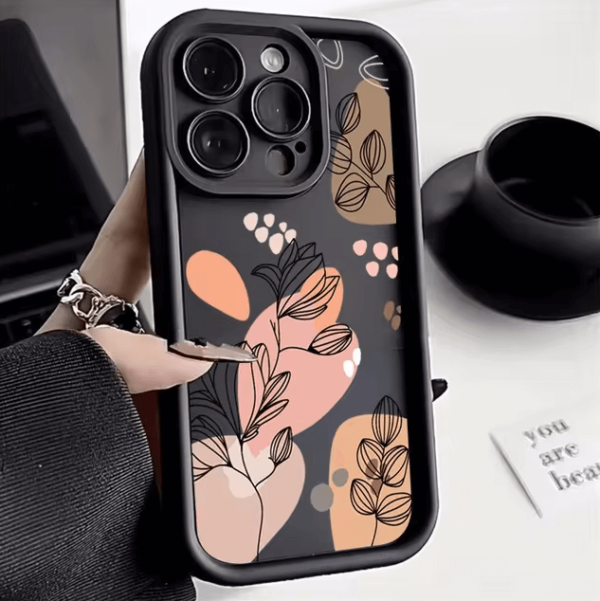 Funda de teléfono con plantas abstractas para IPhone