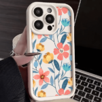 Funda de silicona con flores coloridas para iPhone - Imagen 2