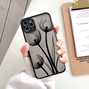 Funda trasera dura para iPhone Negra