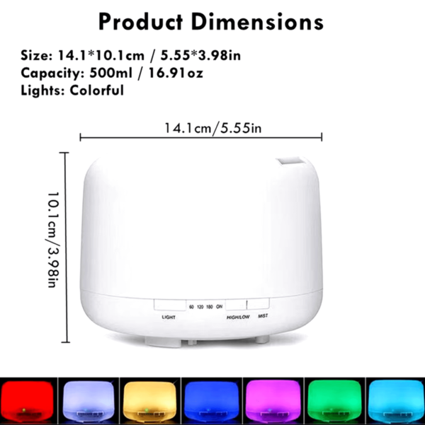 Humidificador de aire de 500ML - Imagen 2